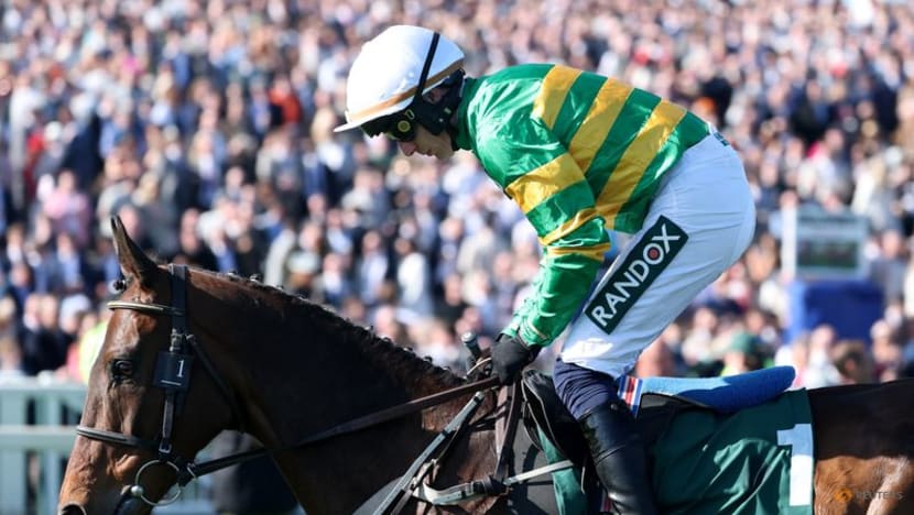 Horse racing-Nick Rockett wins Grand National in emotional 1-2-3 for Mullins