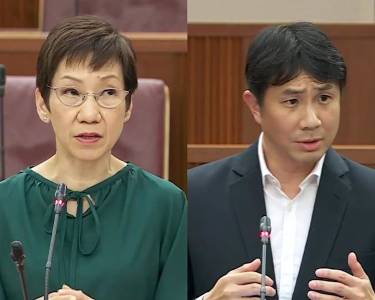 Heated exchange between Grace Fu and WP MP Jamus Lim over flexible carbon pricing based on economic conditions