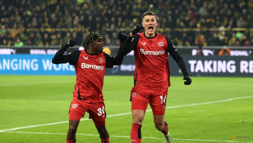 Leverkusen stun hosts Dortmund 3-2 to close on leaders Bayern