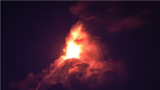 危地马拉火山喷发 近300户家庭疏散