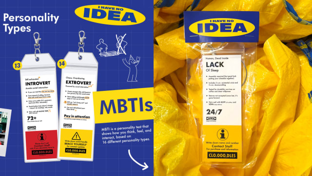 IKEA价钱牌变MBTI神器！今天想挂哪个人格标签？