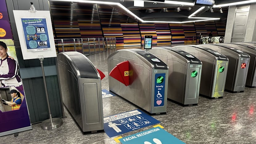 Facial recognition gantries tested at Punggol Coast MRT station
