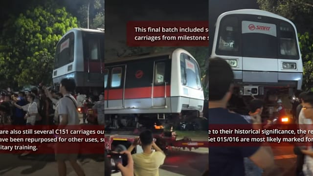 首代地铁列车最后一程 铁道迷深夜送别