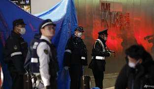 2 stabbed at entertainment complex in southern Japan, police arrest a 30-year-old suspect