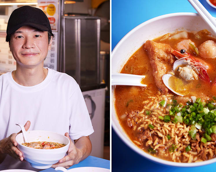 Seafood Paradise Chef Opens Hawker Stall Serving Pao Fan With Soup That Tastes Like Prawn Mee