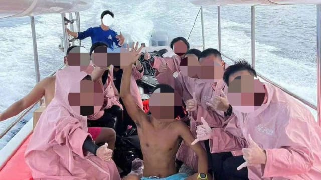 在帕劳潜水时失踪 九名中国男女漂流50公里获救