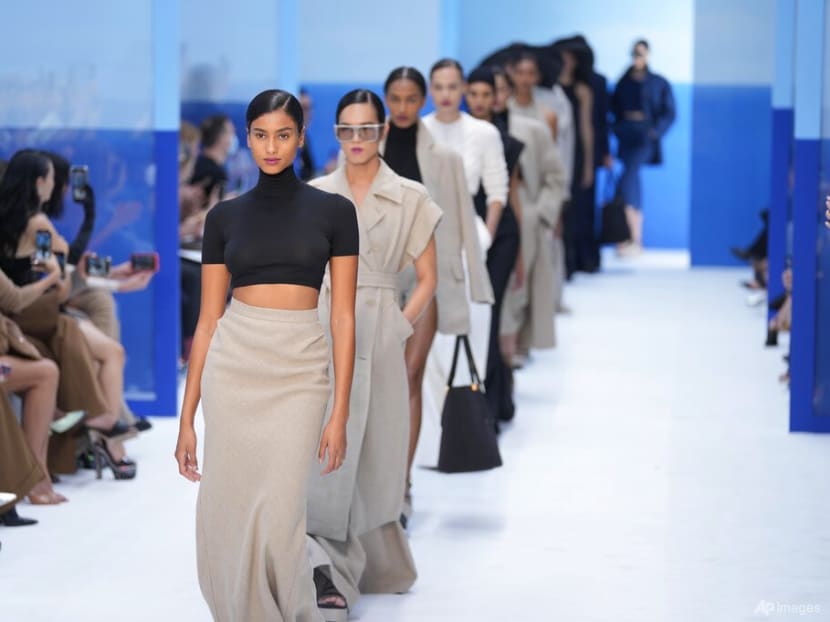 Max Mara evokes feminine modernity with a neutral colour palette 