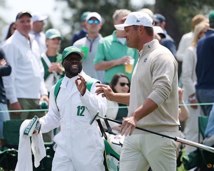 Kevin Hart backs DeChambeau for Masters title after caddying at Par-3