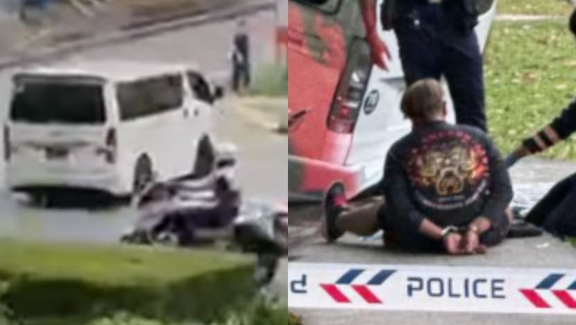 Traffic police officer injured while chasing van in Choa Chu Kang; driver arrested 