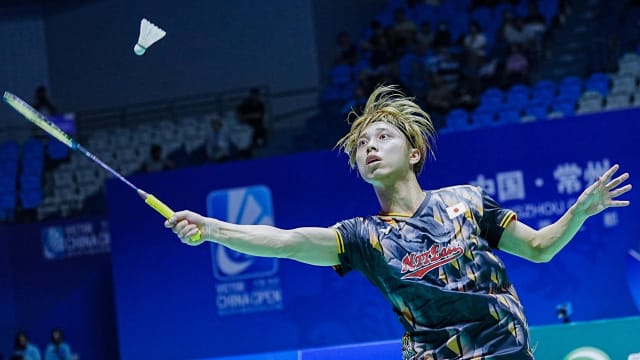 中国羽毛球公开赛：中国翁泓阳和日本奈良冈功大 会师男单决赛