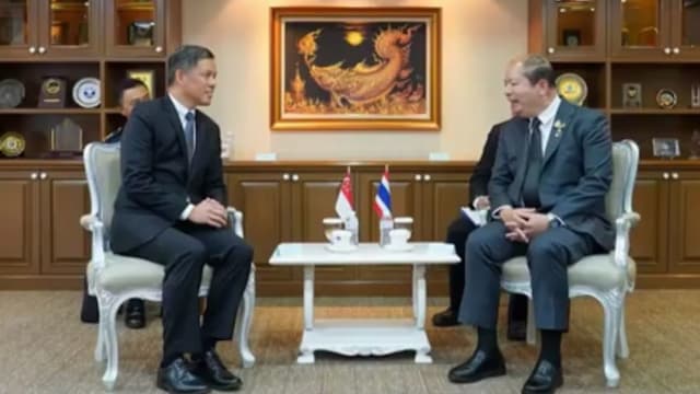 陈振声与泰国国安秘书长商讨区域安全挑战