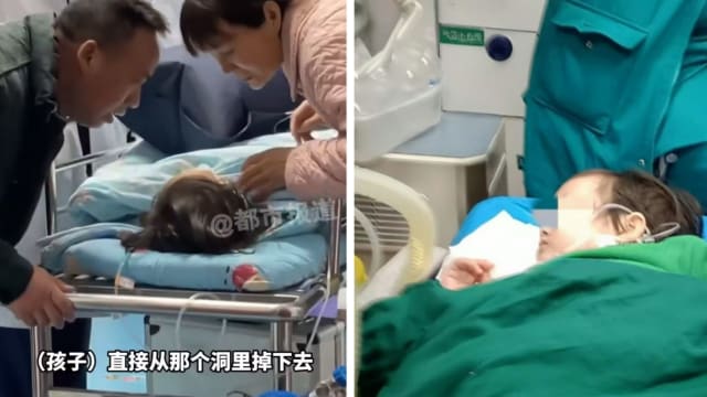 随妈妈看房从七楼摔下 中国三岁女童重伤