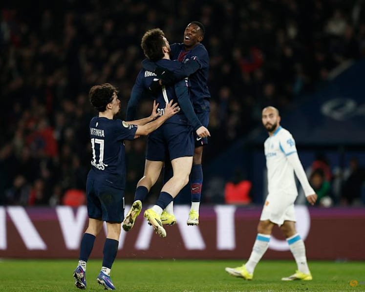 Dembele double lays platform for PSG's 5-0 rout of Marseille