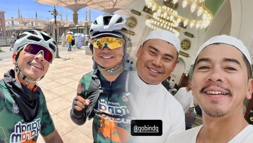 Pelakon Amar Baharin akhiri misi berkayuh; tiba di Masjid Nabawi