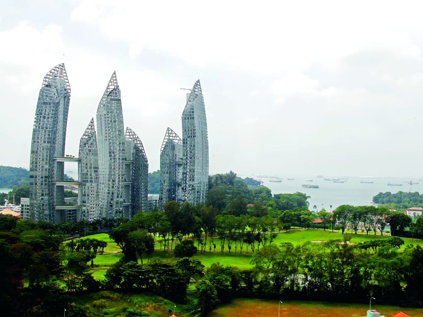 Aerial view of Keppel Club with Reflections at Keppel Bay in the backgound. World-renown architect Daniel Libeskind designed Reflections. TODAY file photo