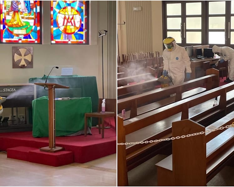4 people who have Covid-19 but no symptoms visited 4 Catholic churches, contact-tracing with MOH ongoing