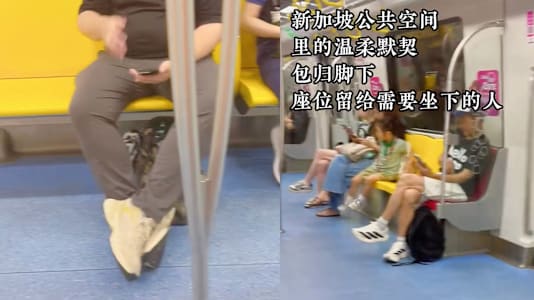 Is Putting Your Bag On The Floor On The MRT A Singaporean Thing? This Foreigner Was Impressed
