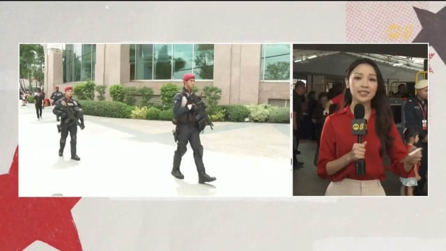 庆典场外保安森严 警方部署2000名警员巡逻 