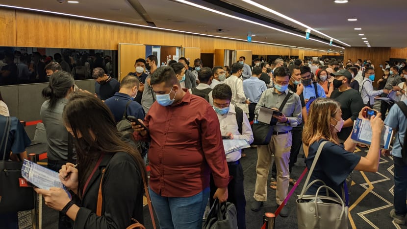 Huge turnout on first day of aviation career fair as employers jostle for talent
