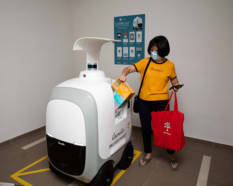 Coming to selected Punggol residents: Robot delivery of groceries, parcels