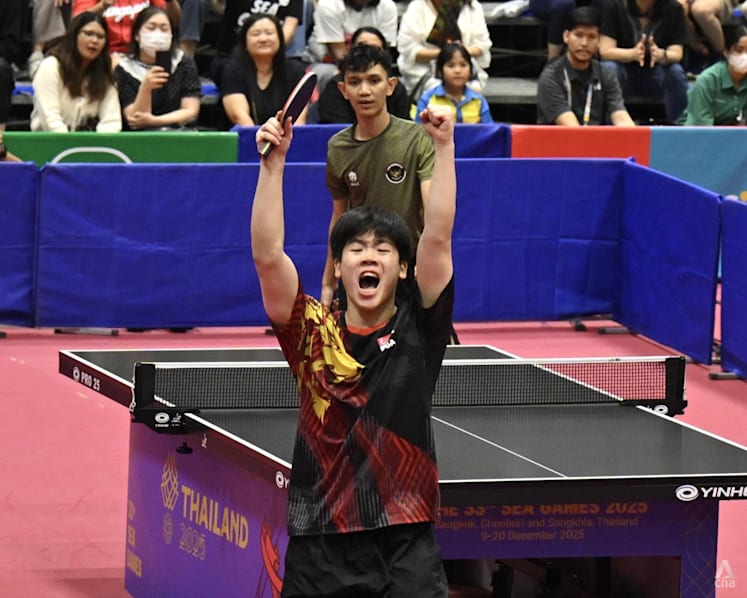 Table Tennis: Singapore’s Izaac Quek wins SEA Games men’s singles gold, defends title