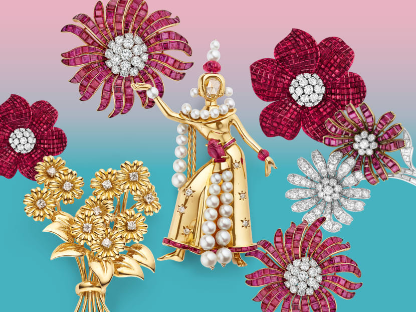 A Balinese dancer clip, ribbon necklace and more treasures at Van Cleef & Arpels' new Raffles Hotel exhibition space