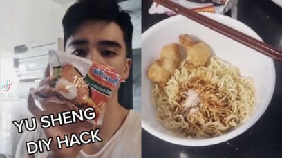 Joel Choo Creates DIY Yusheng Hack Using… Indomie And Air-Fried Fish