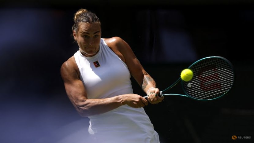 Sabalenka powers past Branstine in Wimbledon opener