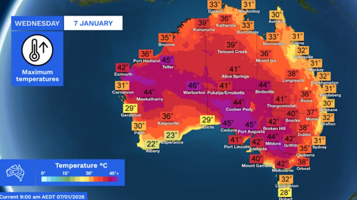 澳洲南部遭遇热浪气温飙升至超过40摄氏度- 8world