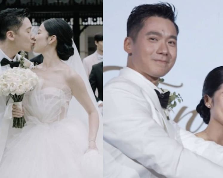 Joshua Tan Marries Doctor Girlfriend At Raffles Hotel; Tears Up While Saying Wedding Vows 