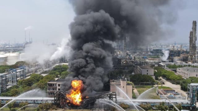 中国一家化工厂发生爆炸 造成五人死亡