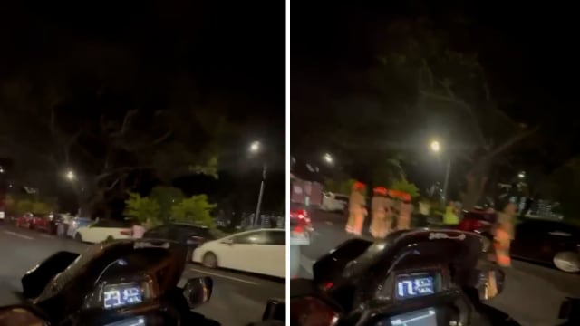 PIE十余辆车连环撞 八人受伤送院