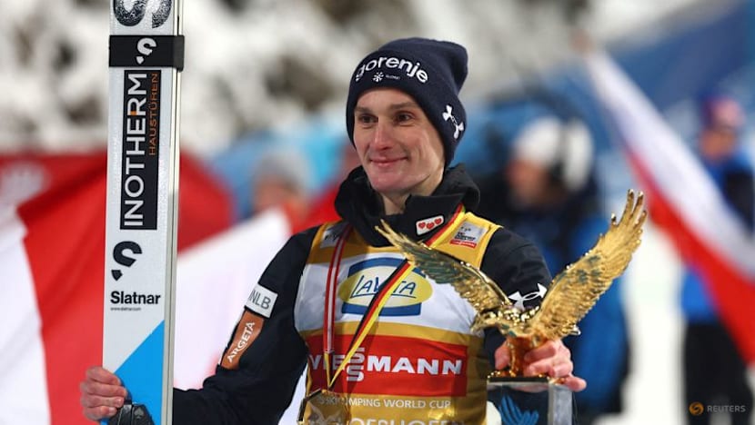 Ski jumping-Prevc wins overall Four Hills despite loss to Tschofenig in final leg