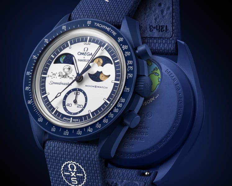 MoonSwatch gets new Snoopy version with the Mission to Earthphase Moonshine Gold
