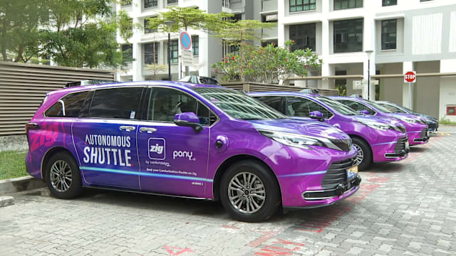 榜鹅自动驾驶接驳车服务2号线 今天起邀请居民试乘