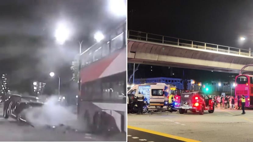 One dead, several injured after accident between car and bus in Yishun