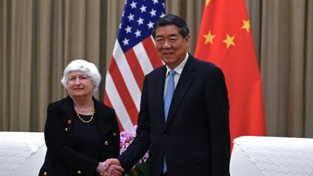  耶伦：中国企业若支持俄在乌克兰的军事行动将面对严重后果