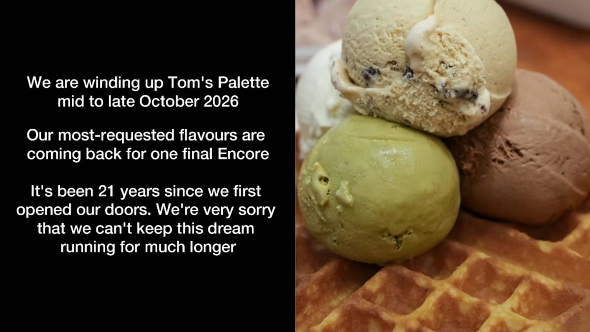 Singapore-born gelateria Tom’s Palette to close after 21 years
