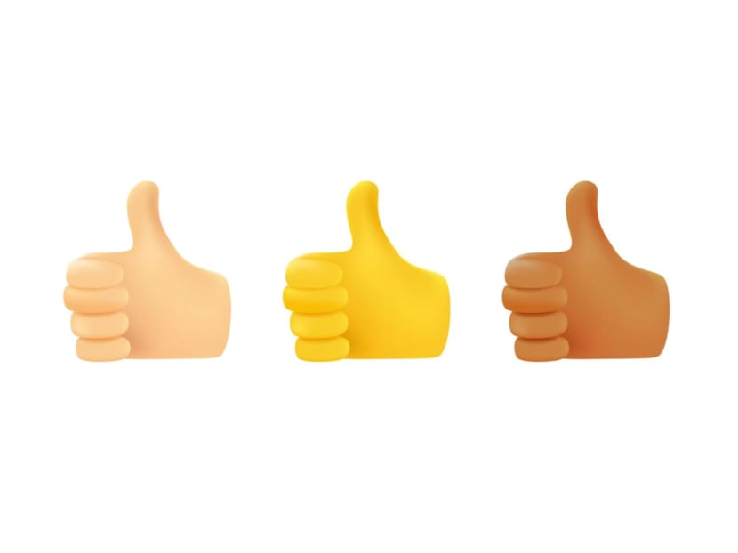 Vector illustration of "thumbs up" emojis. Vector illustration of "thumbs up" emojis.