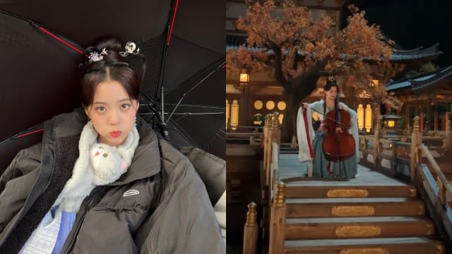 欧阳娜娜穿精致古装拉大提琴　工作人员嗨翻：再来一个