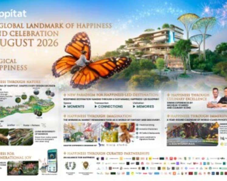 Happitat Unveils the New Global Landmark of Happiness, Opening 21 August
