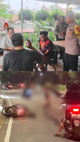 Police arrest naked man who attacked motorcyclists in Jakarta