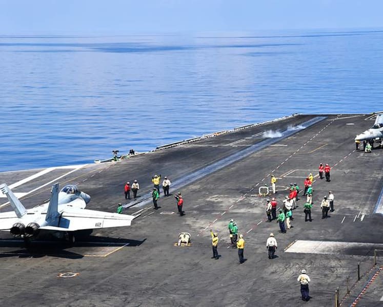 In pictures: On board the USS Ronald Reagan