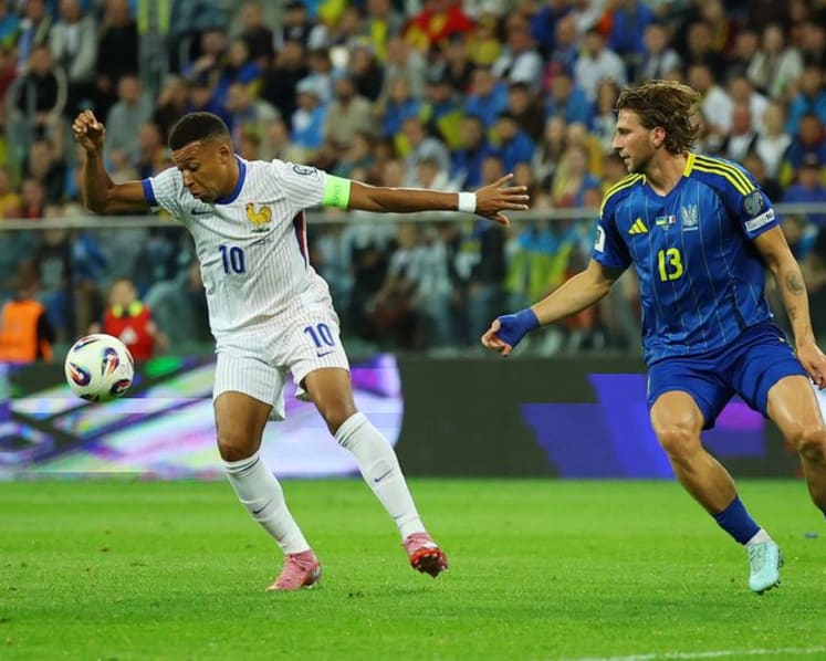 Olise, Mbappe shine as France tame Ukraine in qualifying debut