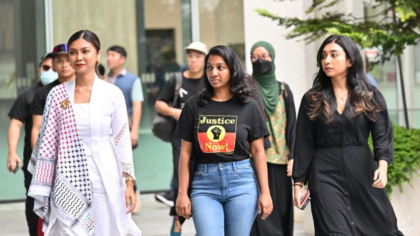 3 women charged with organising procession to Istana in support of Palestinian cause 3 women charged with organising procession to Istana in support of Palestinian cause