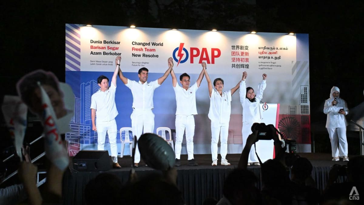 GE2025: PAP rally for Sembawang West SMC at Evergreen Primary School - CNA