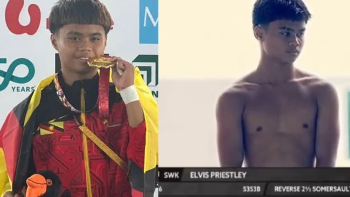 18 year old M sian diver Elvis Priestley goes viral for his name and
