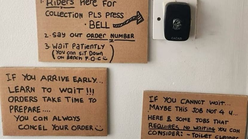 #trending: Home-based business slammed for ‘rude’ signs targeting delivery riders