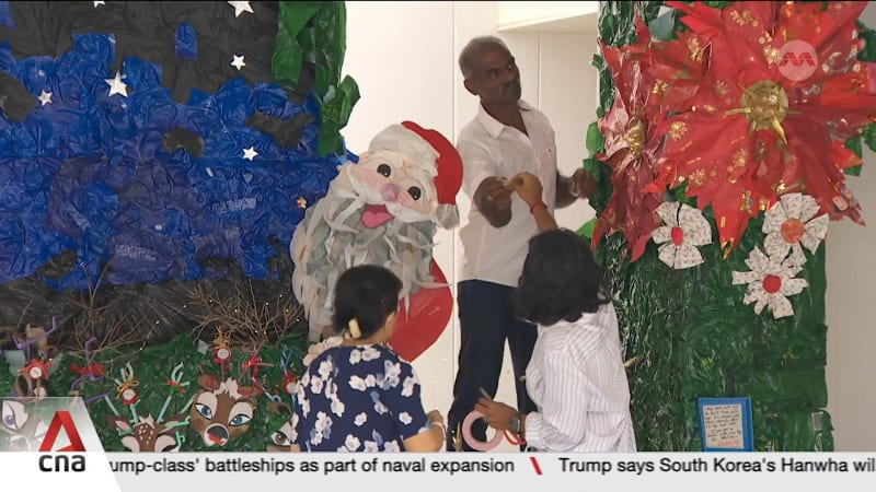 Community spirit shines through as residents put up neighbourhood Christmas decorations