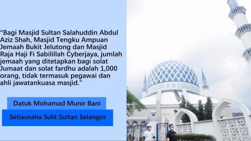 Semua masjid dan surau di Selangor dibuka mulai Jumaat ini